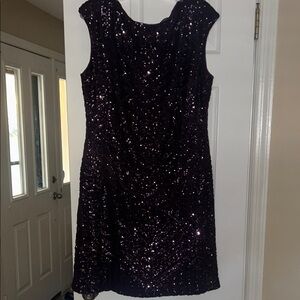Ralph Lauren purple sequin dress